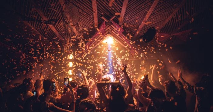 music festival audio visuals set up in bangkok