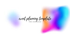 event planning template free download