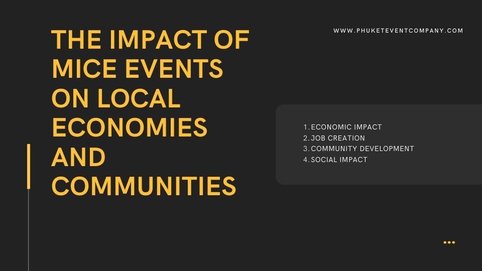 MICE events on local economies and communities